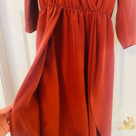 Fall Everly dress size medium in burnt orange - Picture 3 of 5